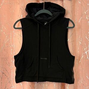 Blackmilk Black Sleeveless Hoodie